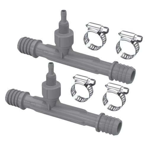Ozone Venturi Injector ，3/4" Barbed Inlets/Outlets, 1/4" Ozone Injection Port, for Cold Plunge, Spa, Pool Circulation Pumps or Irrigation