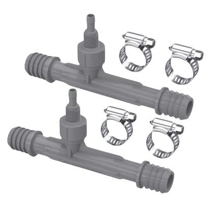 Ozone Venturi Injector ，3/4" Barbed Inlets/Outlets, 1/4" Ozone Injection Port, for Cold Plunge, Spa, Pool Circulation Pumps or Irrigation