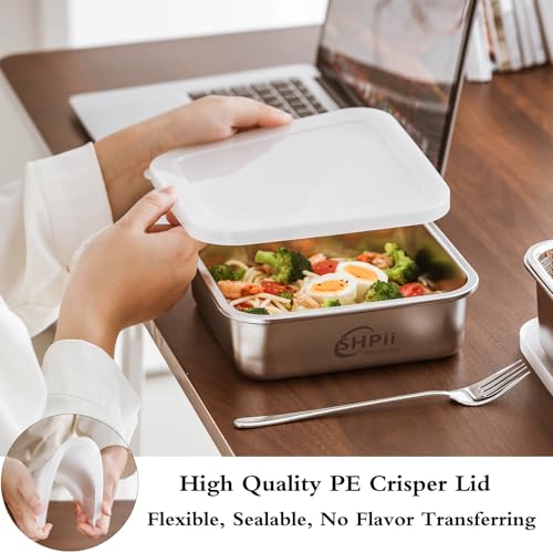 Square Colander Set, 304 Stainless Steel with PE Lid, Storage Container, Tofu Drainer, Back of House Preparation, Washing and Drainage Tools, Refrigerator Storage, Picnic Party (2000ML) - color: Square-2000ml