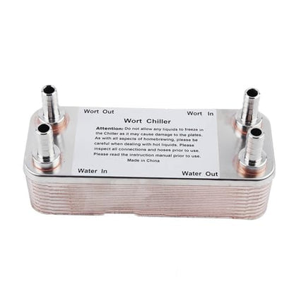Brew beer 20 Plates Beer Wort Chiller x 1/2" NPT Garden Hose Thread Plate Heat Exchanger Stainless steel 304 Chillers