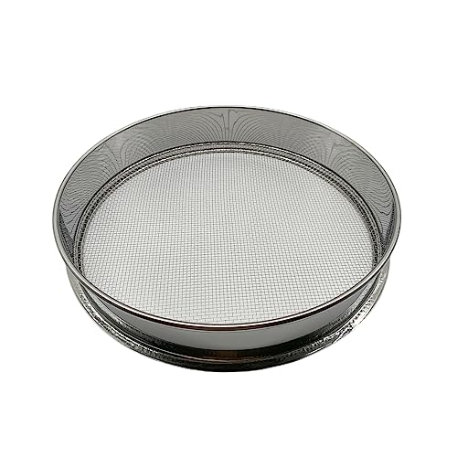 Soil Sieve for Garen -12 inches Soil Sifter for Rocks Compost-Sifting pan (1/12”Mesh Screen) - size: 1/12”Mesh Screen