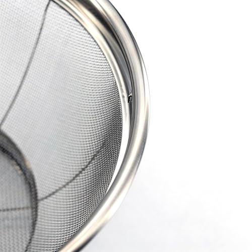 Fine Mesh Strainer for Kitchen, 1.5 Quart Stainless Steel Colander Bowl | Idea for Pasta, Rice, Fruit, Metal Net Baskets with Resting Base - Strain, Drain, Rinse - size: 1.5 Qt