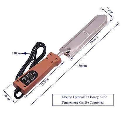 Electric Heating Cutting Honey Knife-Stainless Steel Electric Beekeeping Scraper, Honey Cutter Constant Temperature Uncapping Knife