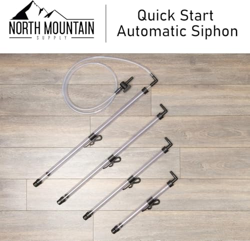 North Mountain Supply Quick Start Automatic Siphon - 24 Inches, with Bucket Clip & Hose