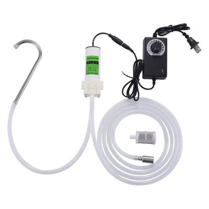 Food Grade Electric Water Transfer Pump With Speed Adjustable 110V for Ice Maker,Coffee Machine and Water Cooling,Auto Siphon Self Priming Pump for Bottling Wine,Beer and Kombucha,2L/Min,Low Noise