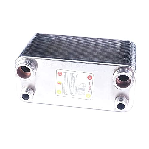 32 Plates Heat Exchanger Beer Wort Chiller Cooler 304 Stainless Steel for Home Brewing Beer 1.6Mpa