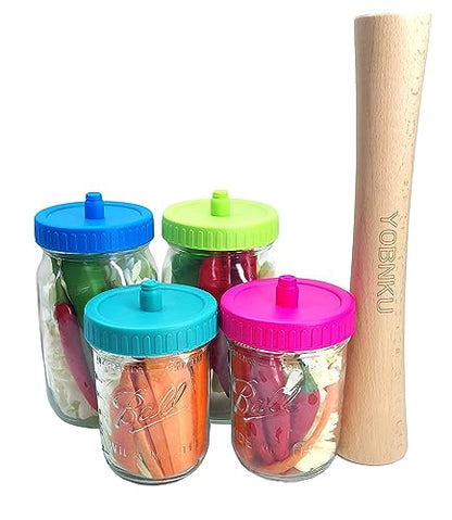 12" Sauerkraut Pounder Natural Beech Wood smasher for Fermentation Crocks and Mason Jars - Cabbage Tamper Fermenting Food Tool - size: 12 Inch