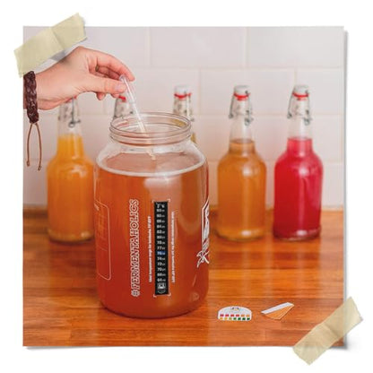 Fermentaholics Jun Kombucha Starter Culture – 12 fl oz – Includes USDA Certified Organic Jun SCOBY + Starter Tea – For Brewing with Green Tea & Honey – Makes 1 Gallon