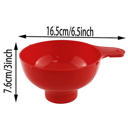 Canning Essentials Kit ZZLZX 1Set Red Wide Mouth Canning Funnel Magnetic Lid Wand Canning Tong Kit for Canning Jars Anti-Scald Kitchen Tools