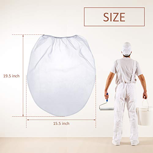 Patelai 30 Pcs 5 Gallon Paint Strainer Bags Regular Fine Mesh/Elastic Top Bag Strainers for Use with Paint Sprayers (White) - size: 5 Gallon