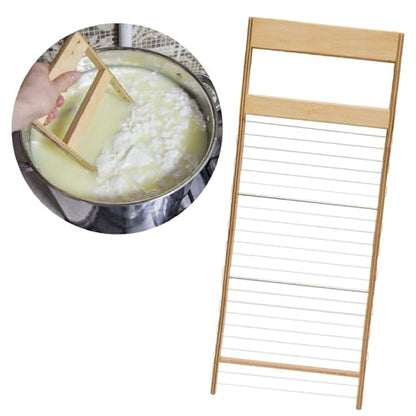 Horizontal Cheese Curd Cutter for Cheese Making Cheese harp Cheese Curd Cutter Artisan Cheese Making Knife (1/2”) - size: 1/2”