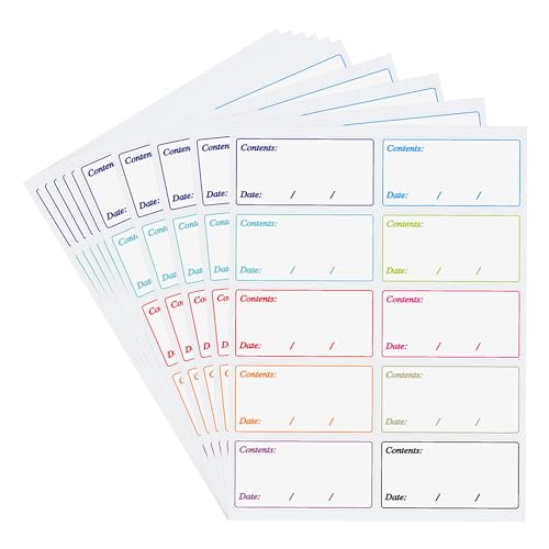 Hybsk Removable Freezer Labels Easy Peel Off - Frozen Food Storage Labels that Leave No Sticky Residue After Use (Type 4) - color: Type 4
