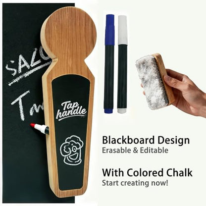 Beer Tap Handle ，2 Keg Tap with 4 Pen Set & Gift Wrapping, Cherry Wood Keg Tap Handle for Kegerator, Homebrew & Bars - color: 2 PCS
