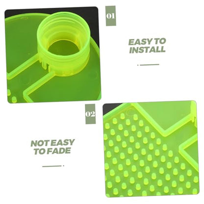 Mikikit 10 Pack Bee Waterer Beekeeping Feeders Honey Bee Frame Feeder Station Beehive Entrance Water Dispenser Safe for Beverage Bottles