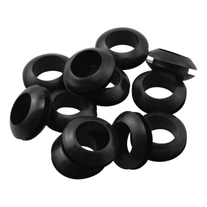 70PCS Fermentation Bucket Sealing Air Gaskets Mason Jar Rubber Gaskets 3/8inch ID for Straws Airlock Devices Air Release Valves Wine Fermentation Lids Black