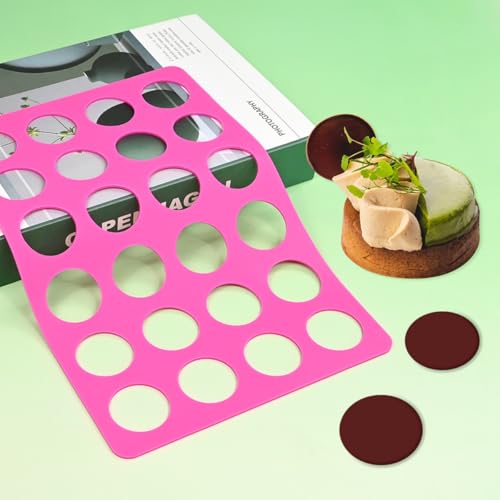mostsom Round Silicone Chocolate Molds Cheese Chocolate Mat Cake Decorating Bakeware, Cookie Stencil Mat, Chocolate Chablon Molds, Baking Tools & Accessories for DIY Cake Decor (C_ Round) - size: C_ Round