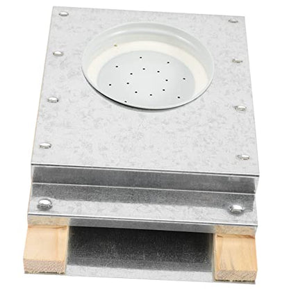 Bee Water Feeder for Beehives Wooden Board Aluminum Lid Bee Watering Station for Garden Sturdy Beekeeper Tool for Hive Entrance