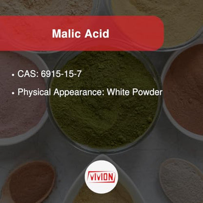 Malic Acid Powder Food Safe - 5 kg (11 lb) Sour Flavor Enhancer, Preservative & Supplement Ingredient DL Gran FCC