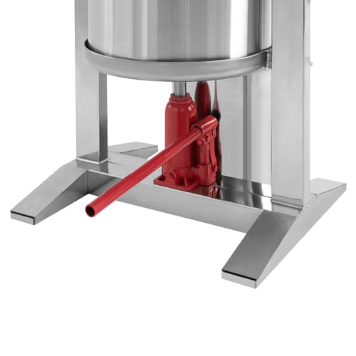 Hydraulic Fruit Wine Press 5.3 Gallon Manual Juice Maker 100% Nature Juice Making Apple Grape Berry Vegetables Crusher Cider Wine Making Press Machine - color: 5.3 Gallon