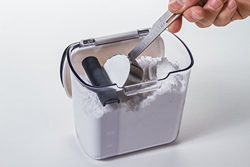 ProKeeper 1 Quart Airtight Powdered Sugar Storage Container – Grey,BPA-Free Plastic,(Pack of 12) - color: Grey, size: 1 Piece (Pack of 12)