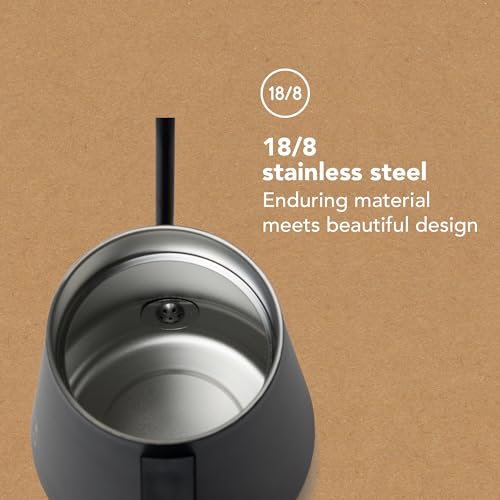 MiiR New Standard Pour-Over Kettle | Precision Angled Spout & Thermometer for Perfect Brewing, 1L Kettle for Smooth Pour-Over