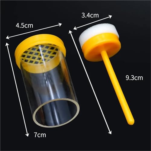 10Pc Bee Queen Marker Bottle Mark Cage Plastic Marking Rearing Label Insect Bees Farm Beekeeping Supplies