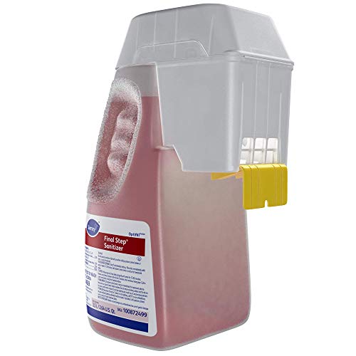 Diversey 101105267 Final Step Sanitizer, No Rinse Food Contact Sanitizer for Dishes, Utensils & Equipment, For Home & Commercial Use, Unscented, Concentrate Optifill, 2.5-Liters