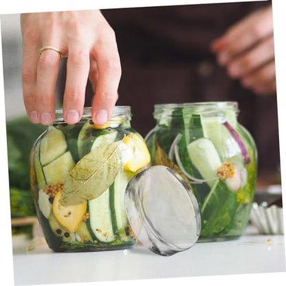 PRETYZOOM Heavy Glass Fermenting Weight for Wide Mouth Jars Sturdy Kitchen Tool for Pickling Canning and Fermentation for Homemade Vegetables