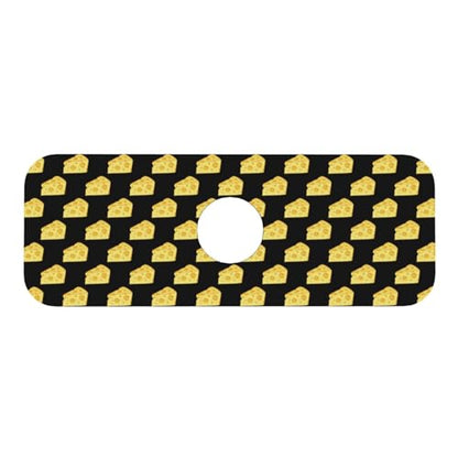 Cheese Faucet Mat For Kitchen Sink, Absorbent Countertop Protector, Quick Dry Sink Splash Guard Pad, Waterproof Draining Mat 15" X 5.5" - color: Style 3