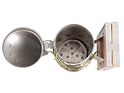 VIVO Large Stainless Steel Bee Hive Smoker, BEE-V001L | Heat Shield, Beekeeping Equipment, Tool Kit - size: Large