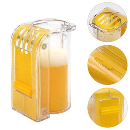 6Pcs Bee Queen Marker Bottle Mark Cage Plastic One Handed Marking Catcher with Plunger Plush Garden Beekeeping Supplies