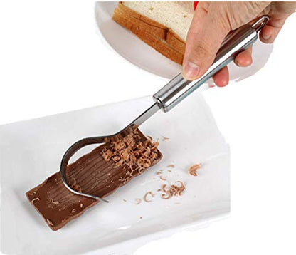 Cheese Scraper Cheese Grater,Chocolate Shaver,Chocolate Scraper Cheese Shaver, Handheld Stainless Steel,Used In The Kitchen, Baking, And Making Baby Food(2 Packs）