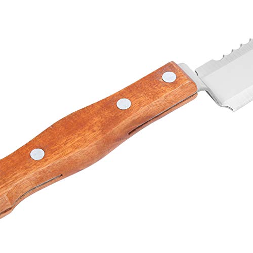 Multifunctional Stainless Steel Honey Cutter Knife Scraper Beekeeping Tool with Wood Handle for Honey Harvesting Extracting Bee Keeping , Honey Uncapping Knife , Honey Cutter Honey Knife Honey Cutt