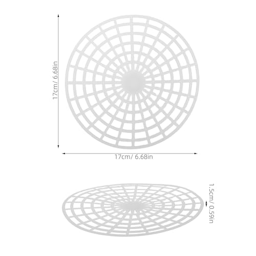 5pcs Plastic Pickling Mesh Plate: 7" Vegetable Fermentation Press for Canning Jars - Fermenting Tamper Tool for Kimchi Sauerkraut Pickled Chili - size: 17.00X17.00X1.50CM