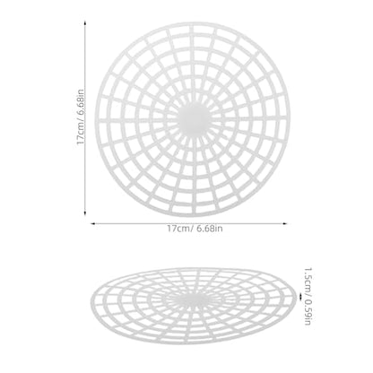 5pcs Plastic Pickling Mesh Plate: 7" Vegetable Fermentation Press for Canning Jars - Fermenting Tamper Tool for Kimchi Sauerkraut Pickled Chili - size: 17.00X17.00X1.50CM