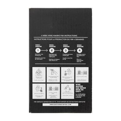 Fontana Wine Making Ingredient Kit - Merlot 6 Gallon DIY Kit | Premium Ingredients | Makes 30 Bottles