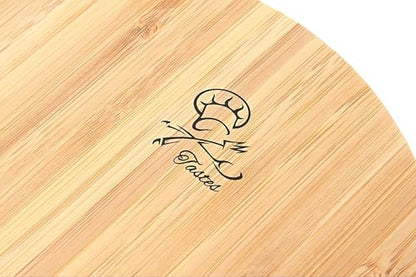 Tastes Round Wood Digital Kitchen Scale, up to 5KG, with All Units and Decorative Design