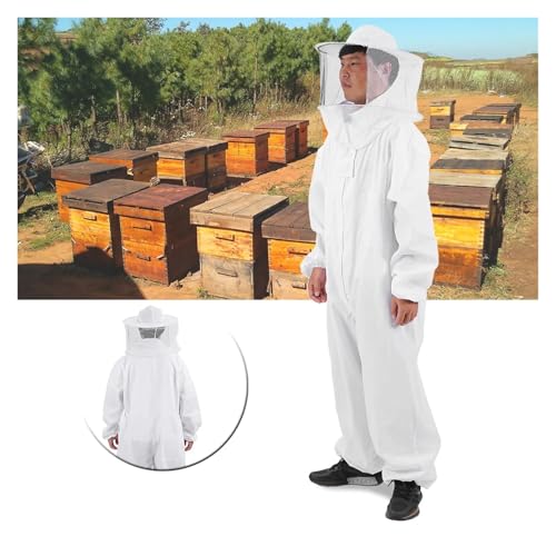 Beekeeping Clothes Beekeeper Protective Suit Breathable Bee Keeping Full Body Suit Beekeeping Protective Equipment(XL) - color: Xl