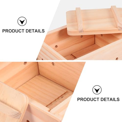 DOITOOL Tofu Presser Tofu Maker Mold Wooden Mold Maker Kit DIY Making Tool Press Mould Hand Tools Homemade