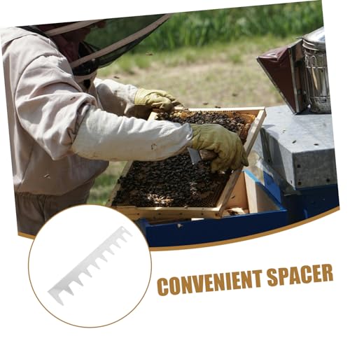 Alasum Beehive Frame Strip Stainless Steel Spacer Tool for Beekeeping Replacement Frame Metal Hive Smooth and Design for
