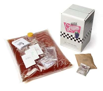 Wild Grapes Premium DIY Wine Making Kits - Pinot Grigio Style - Wine Making Supplies Included - All-in-One Kit Makes Up to 30 x 750mL Bottles, 6 Gallons of Wine