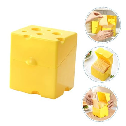 2pcs Airtight Cheese Block Storage Container Sealed Lid Slice Cheese Keeper for Fridge