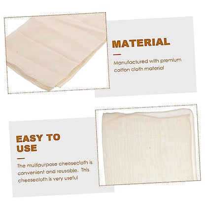 SHOWERORO Tofu Making Supplies 6 Pcs of Reusable Cheesecloth Bags Straining Fabric for Cheese Yogurt Milk Unbleached Cotton Easy to Clean