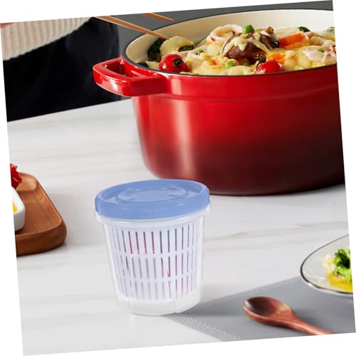 Pickle Jar With Strainer: Plastic Pickle Container Leakproof Pickled Food Storage Container Juice Separator Jar For Olive Onions