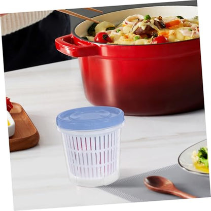 Pickle Jar With Strainer: Plastic Pickle Container Leakproof Pickled Food Storage Container Juice Separator Jar For Olive Onions