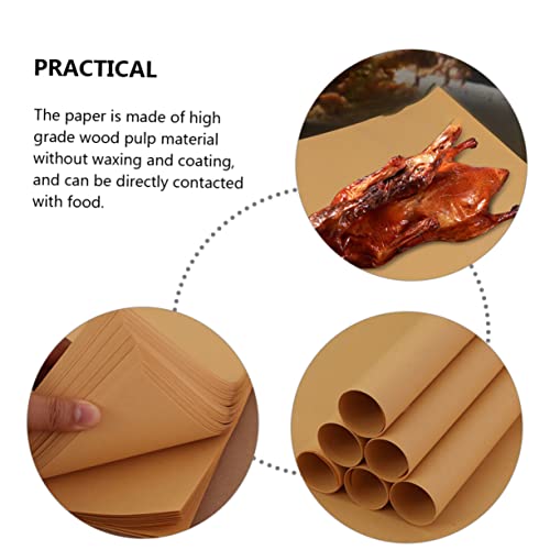 300sheets Paper Kraft Paper Food Wraps for Bread Sandwiches French Fries Cheese Storage