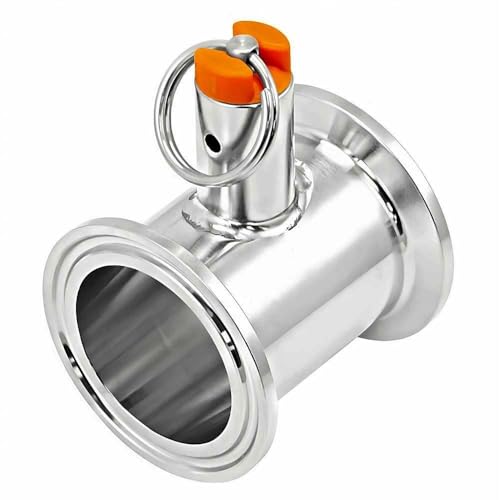 1.5 Inch Tri Clamp Pressure Relief Valve (PRV) Tube, 304 Stainless Steel, 17/35 PSI, for Homebrew Dry Hopper & Conical Fermenter, 1pc(17 psi)