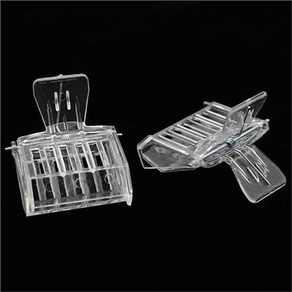 Queen Bee Cage 30Pcs Clear Clipping Bee Queen Cages Beekeeper's Essential for Safe Transport Hive Management Durable Plastic for Beekeeping Supplies