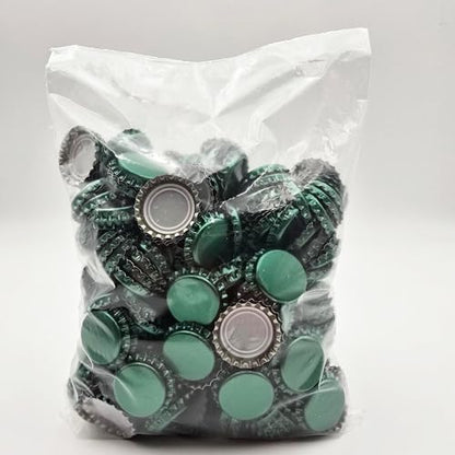 FastRack 288 Oxygen Absorbing Beer Bottle Caps | 26mm Pry-Off Green Standard Homebrew Bottle Tops for Glass Bottles | PVC-Free Beer Crown Caps for Bottling - color: Green
