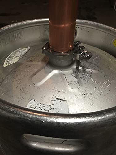 Replacement for Beer Keg Still Adapter Kit 2" Tri Clamp, Ferrule, & Gasket for Distilling Column